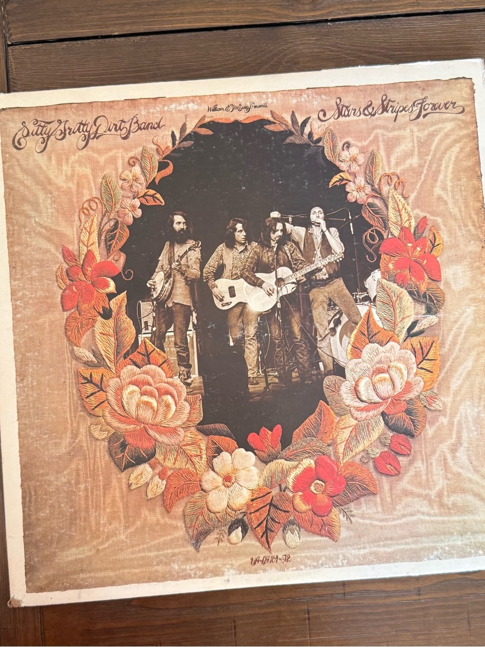 Nitty Gritty Dirt Band Stars & Stripes Forever United Artists 2xLP with Poster